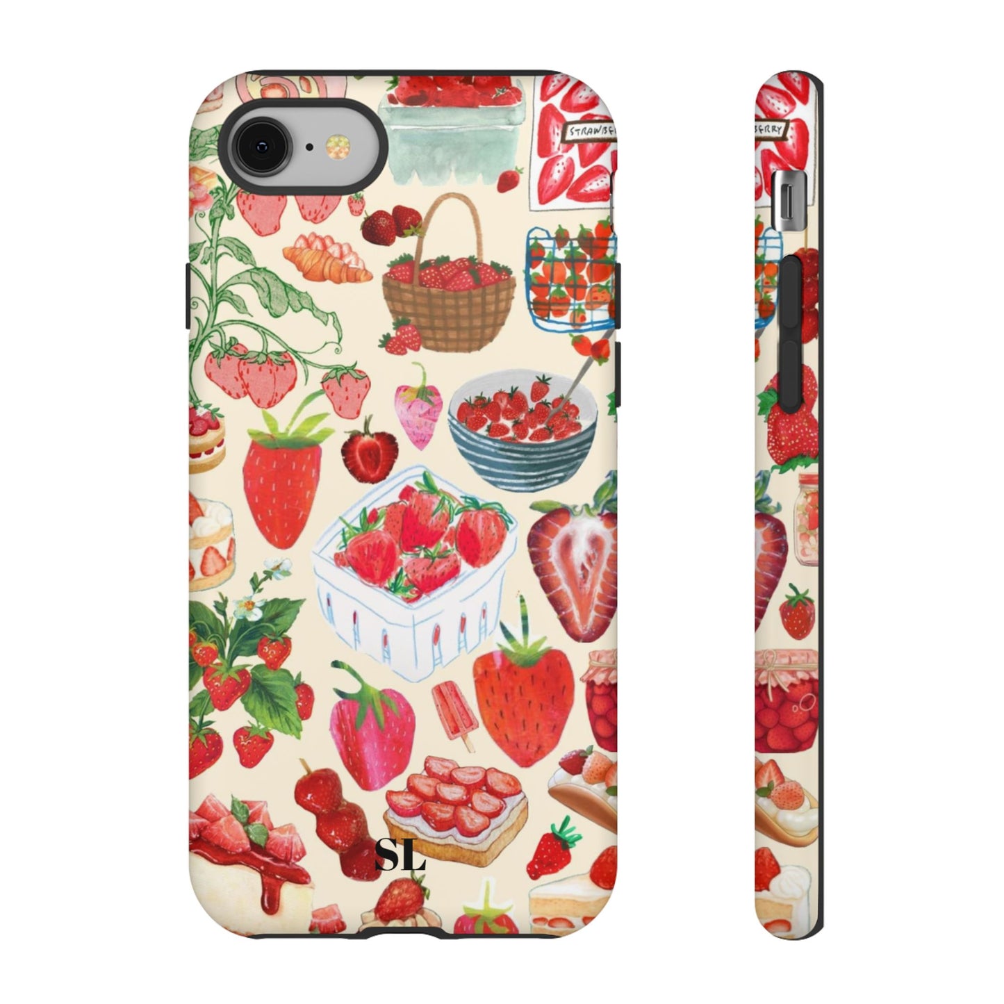 Strawberry Collage iPhone Case