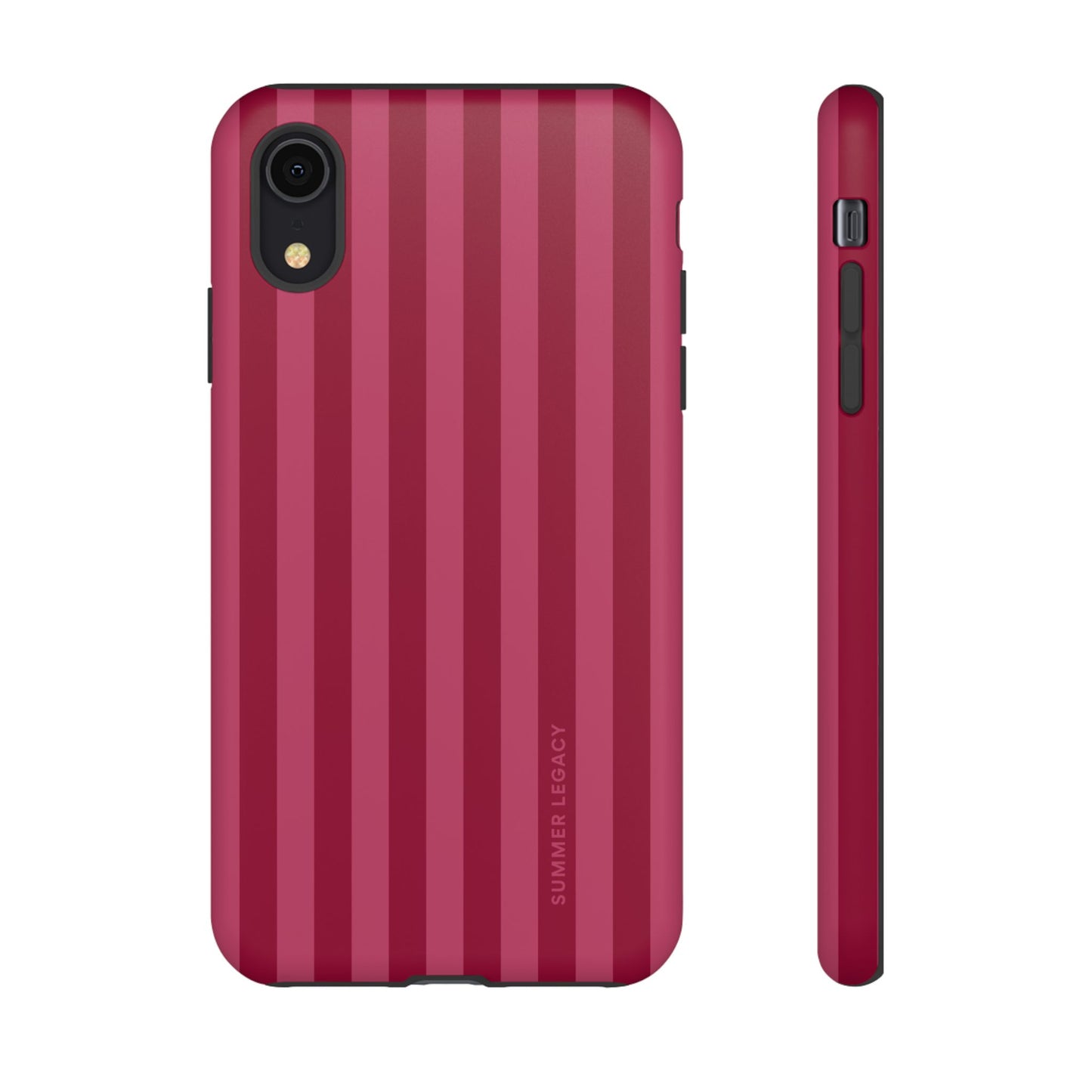 Berry Stripe iPhone Case