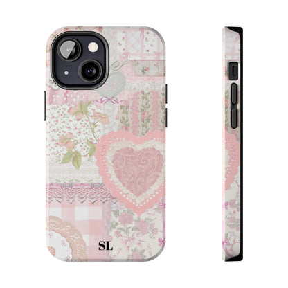 Blushing Floral Patchwork iPhone Case