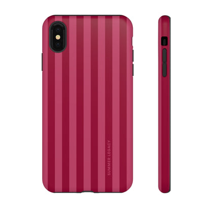 Berry Stripe iPhone Case