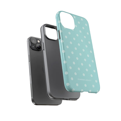 Teal Polka Dot iPhone Case
