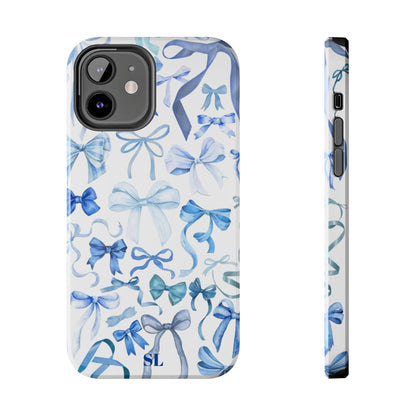 Blue Bows iPhone Case