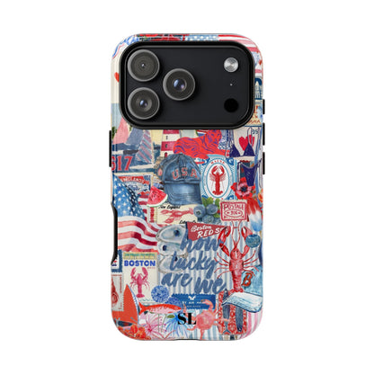 Red, White & Blue iPhone Case