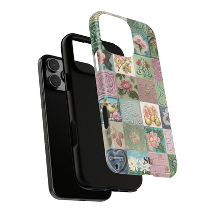 Garden Mosaic Tiles iPhone Case
