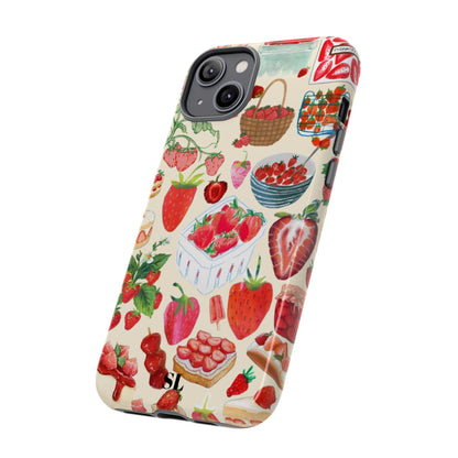 Strawberry Collage iPhone Case