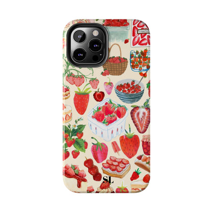 Strawberry Collage iPhone Case