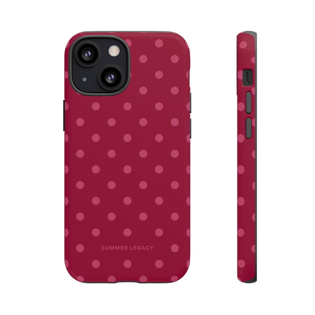 Berry Polka Dot iPhone Case