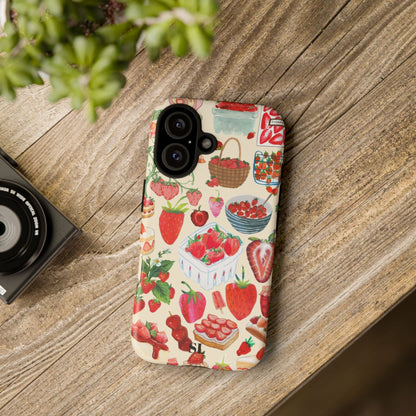 Strawberry Collage iPhone Case