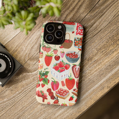 Strawberry Collage iPhone Case