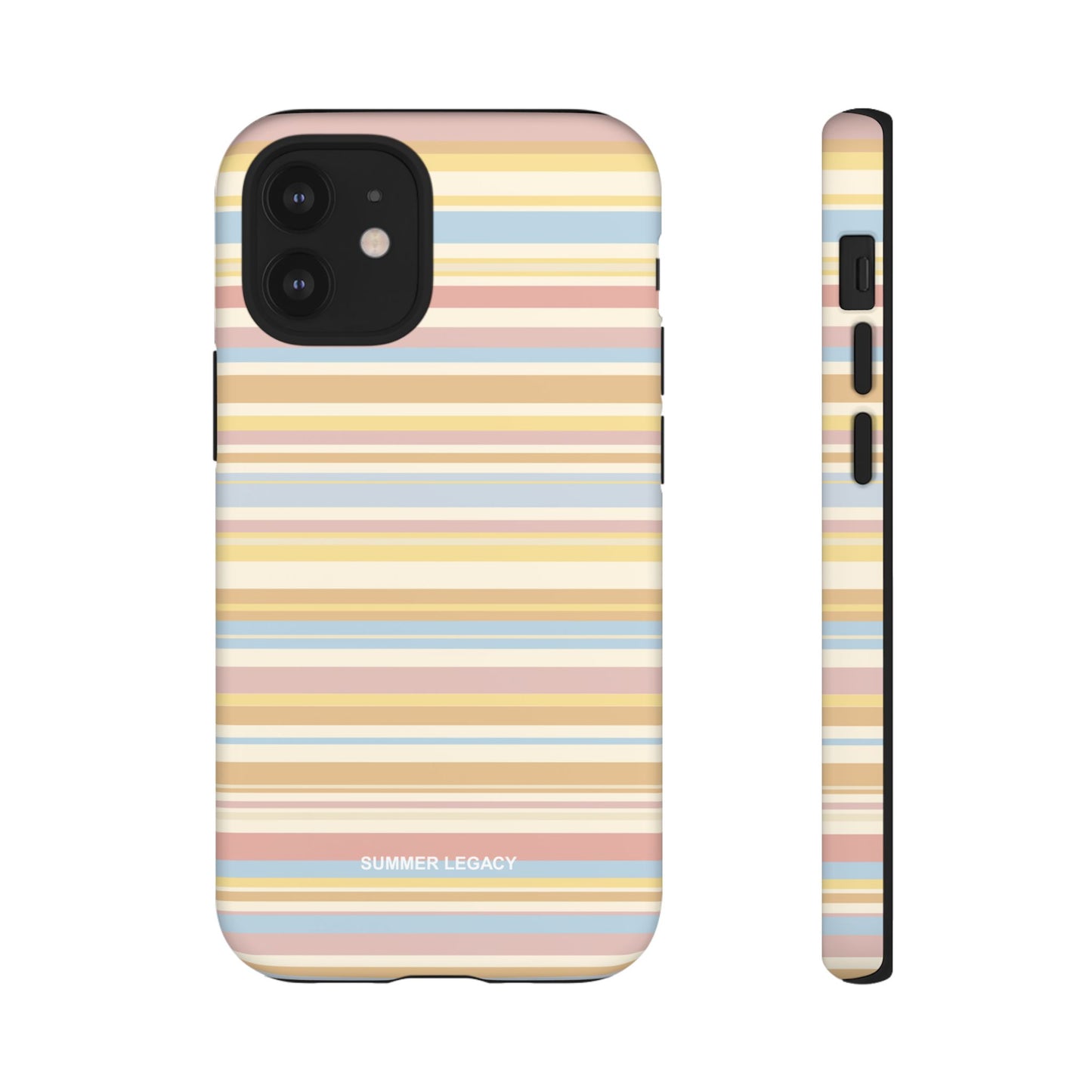 Lychee Multi-stripe iPhone Case