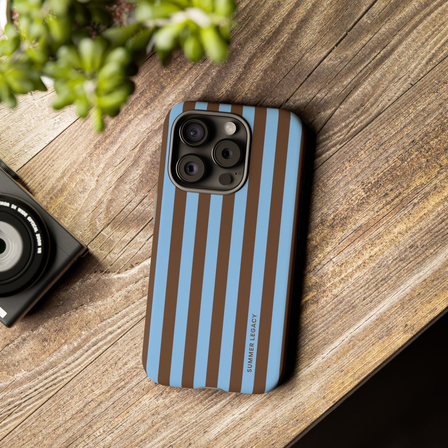 Mocha Stripe iPhone Case