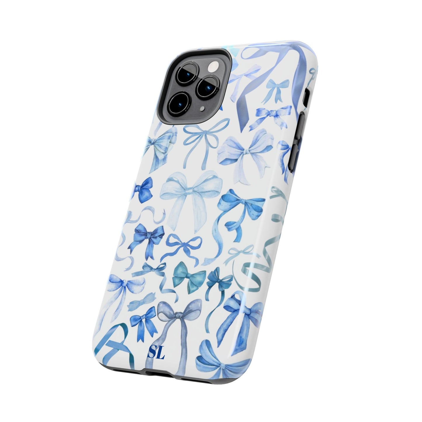 Blue Bows iPhone Case