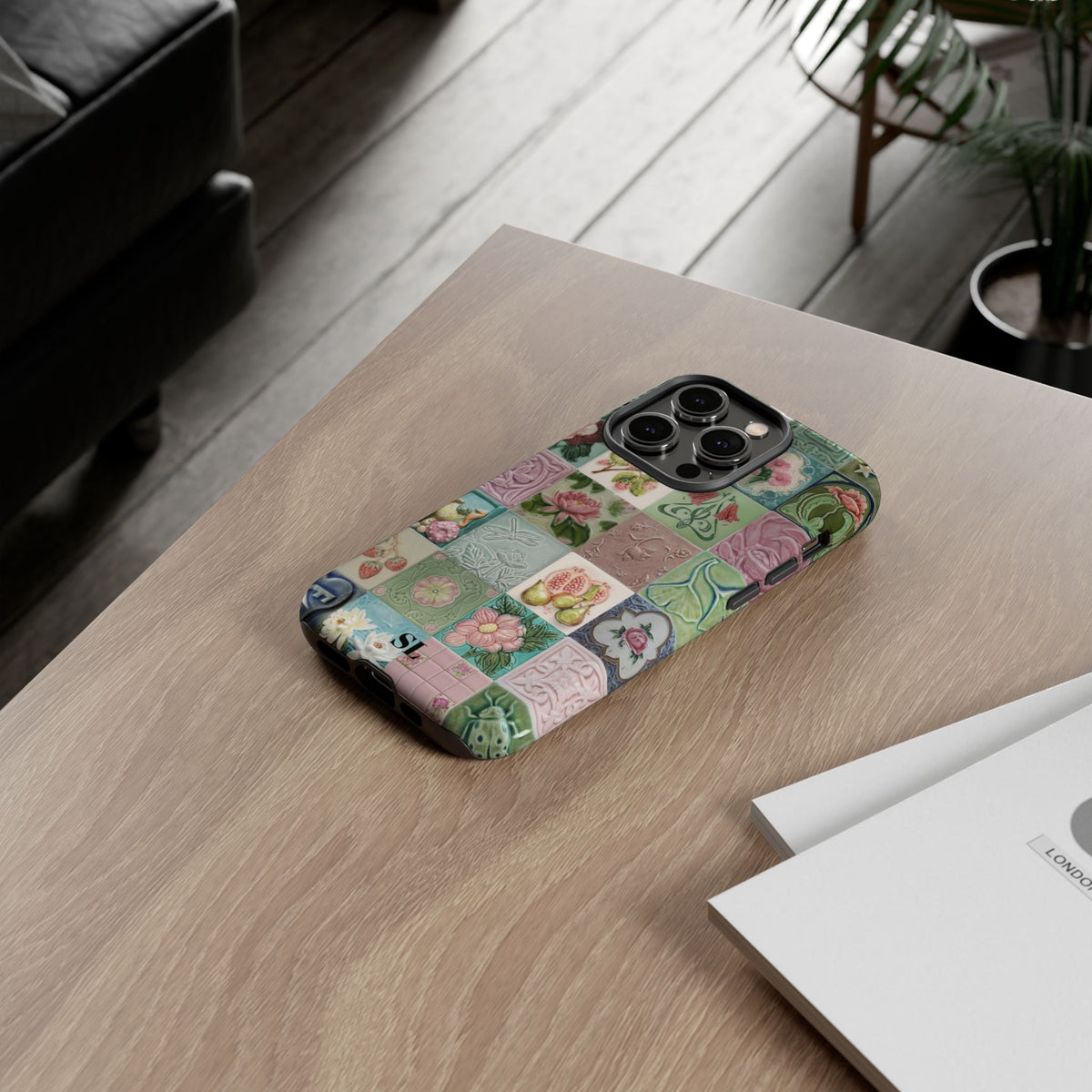 Garden Mosaic Tiles iPhone Case