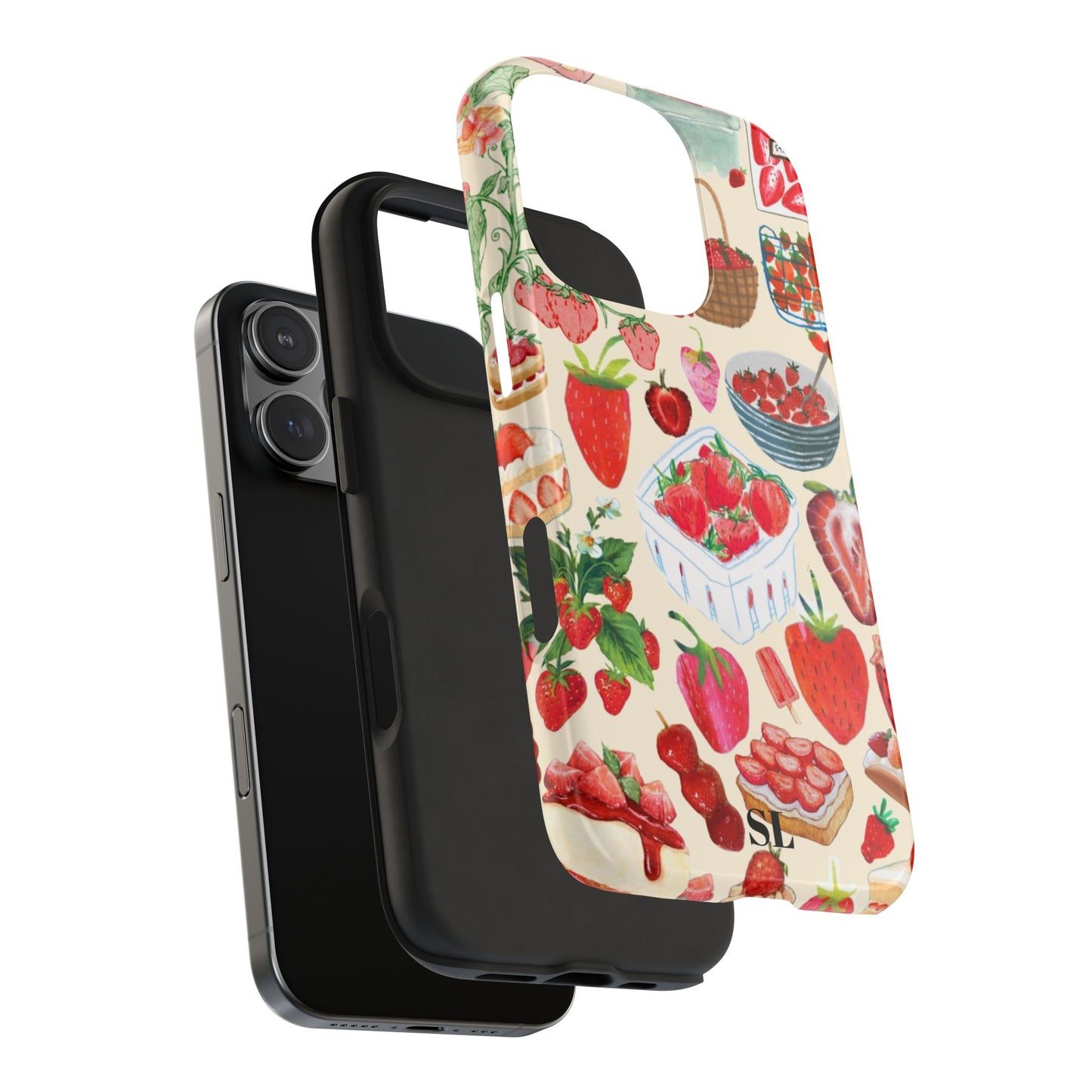 Strawberry Collage iPhone Case