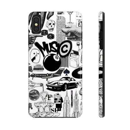 Black and White Collage iPhone Case