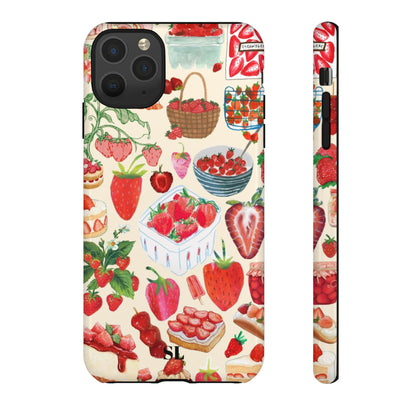 Strawberry Collage iPhone Case