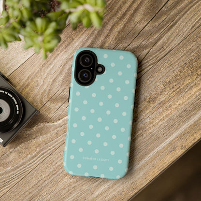 Teal Polka Dot iPhone Case