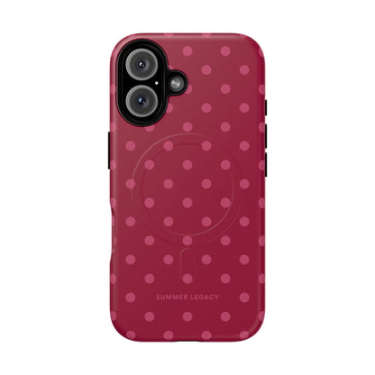 Berry Polka Dot MagSafe Case