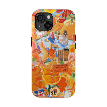 Orange Goldfish Collage iPhone Case