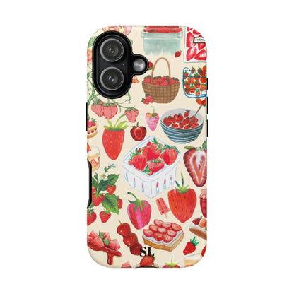 Strawberry Collage iPhone Case