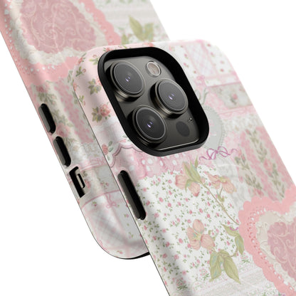 Blushing Floral Patchwork MagSafe Case