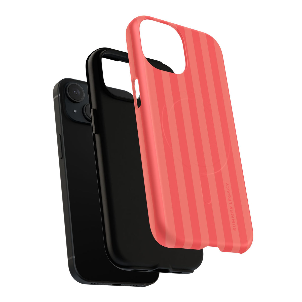 Coral Stripe MagSafe Case