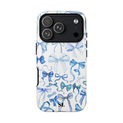 Blue Bows iPhone Case