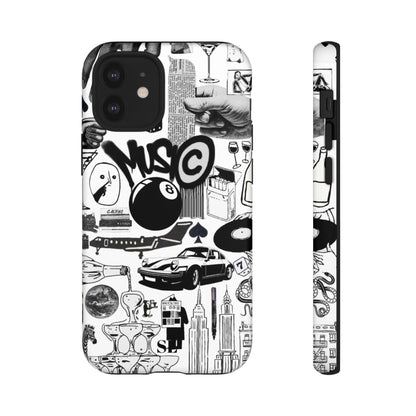 Black and White iPhone Case