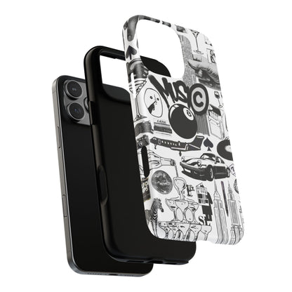 Black and White MagSafe Case