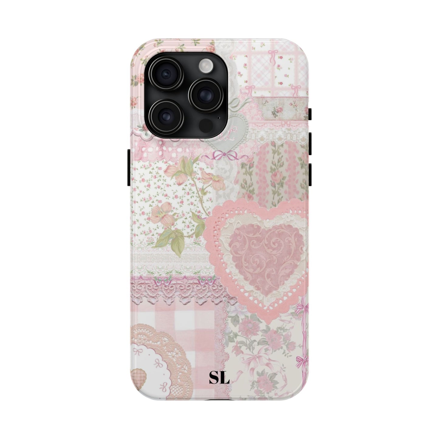 Blushing Floral Patchwork iPhone Case