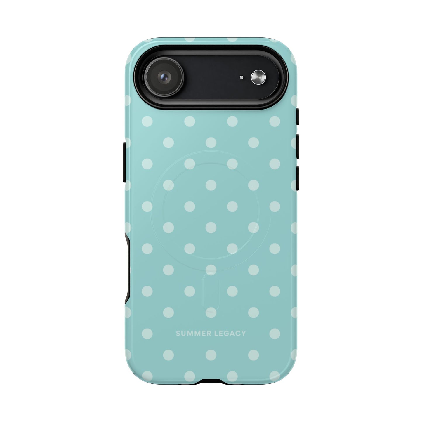 Teal Polka Dot MagSafe Case