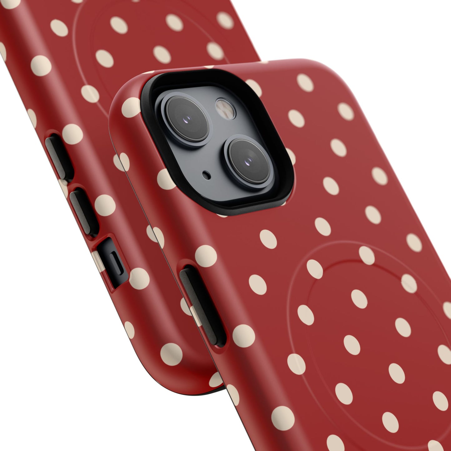 Crimson Polka Dot MagSafe Case