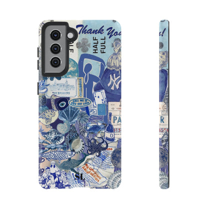 Blue Collage Samsung Case