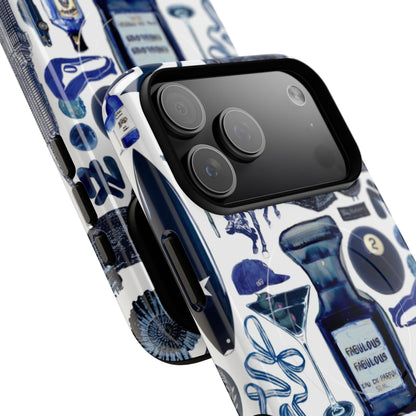 Navy Blue Collage MagSafe Case