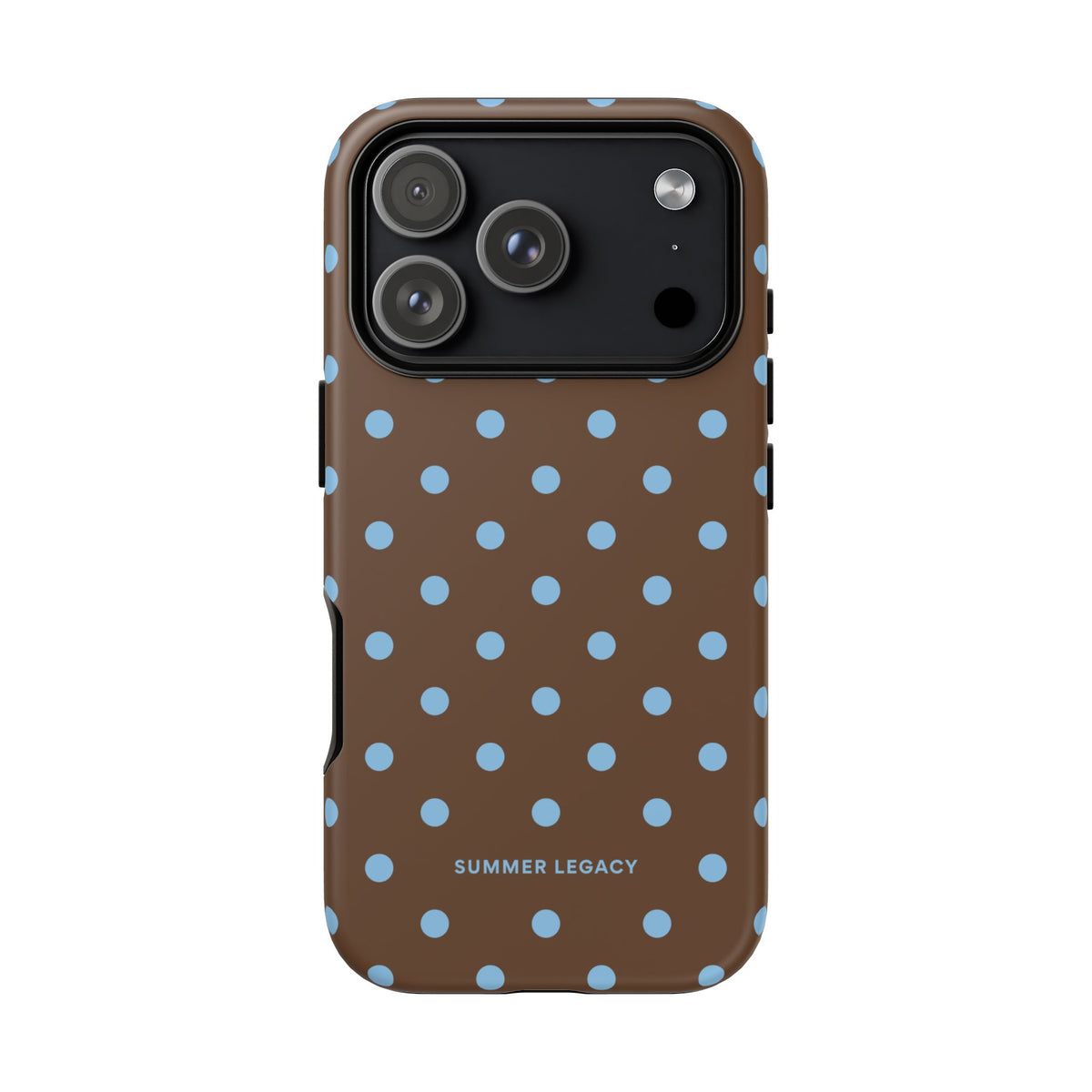 Mocha Polka Dot iPhone Case