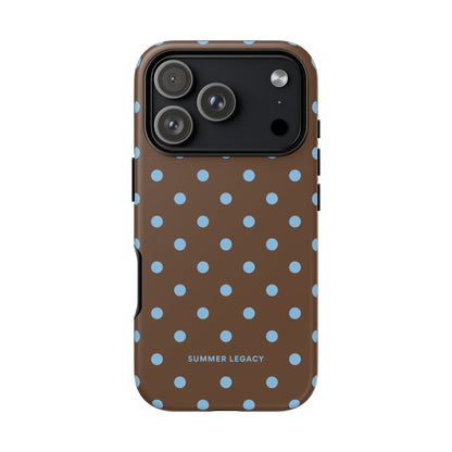 Mocha Polka Dot iPhone Case