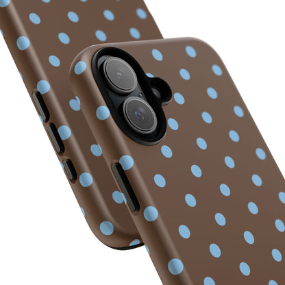Mocha Polka Dot iPhone Case