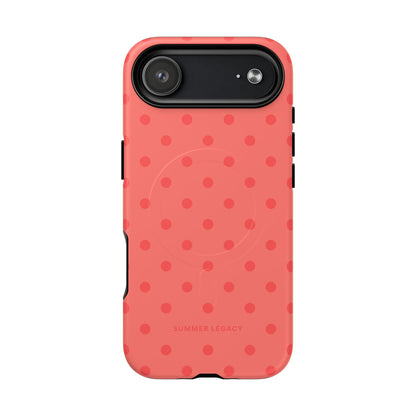 Coral Polka Dot MagSafe Case