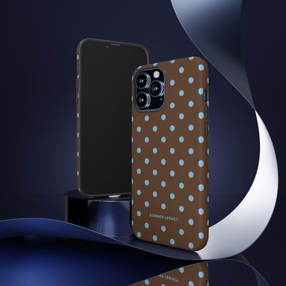 Mocha Polka Dot iPhone Case