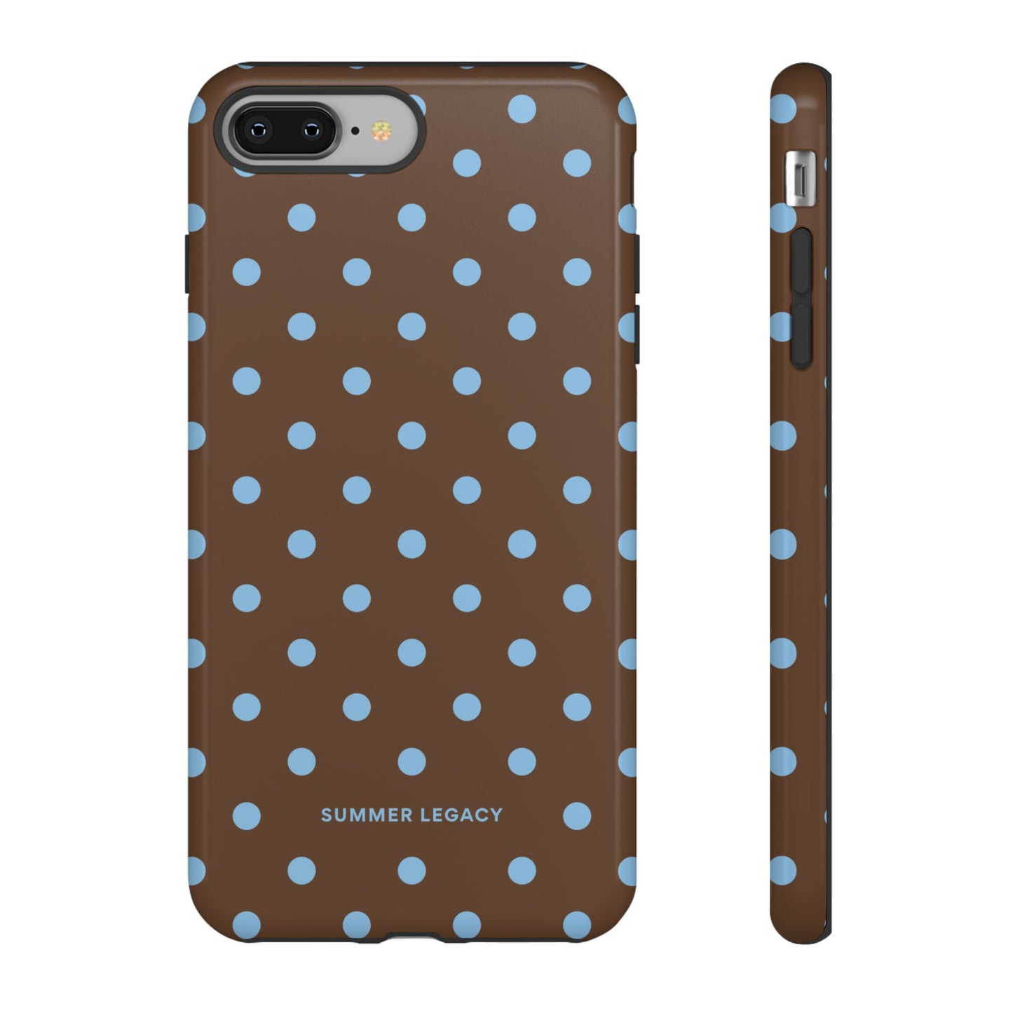 Mocha Polka Dot iPhone Case