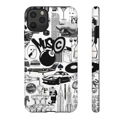 Black and White iPhone Case