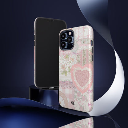 Blushing Floral Patchwork iPhone Case