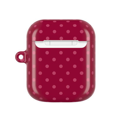Berry Polka Dot AirPod Case