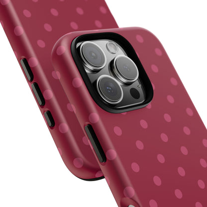Berry Polka Dot iPhone Case