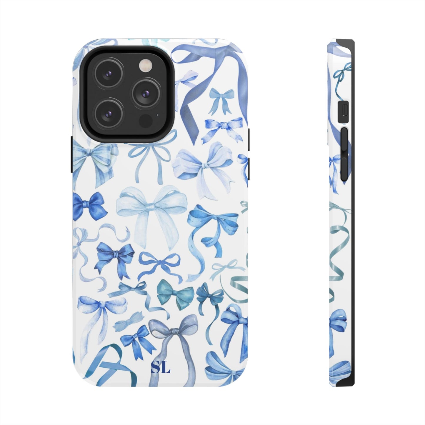 Blue Bows iPhone Case