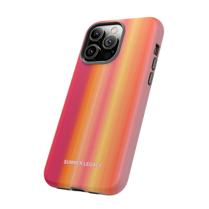 Amber Glow Ombre Stripe iPhone Case