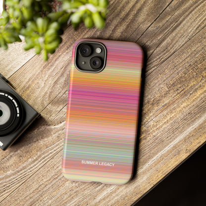 Champagne Ombre Stripe iPhone Case