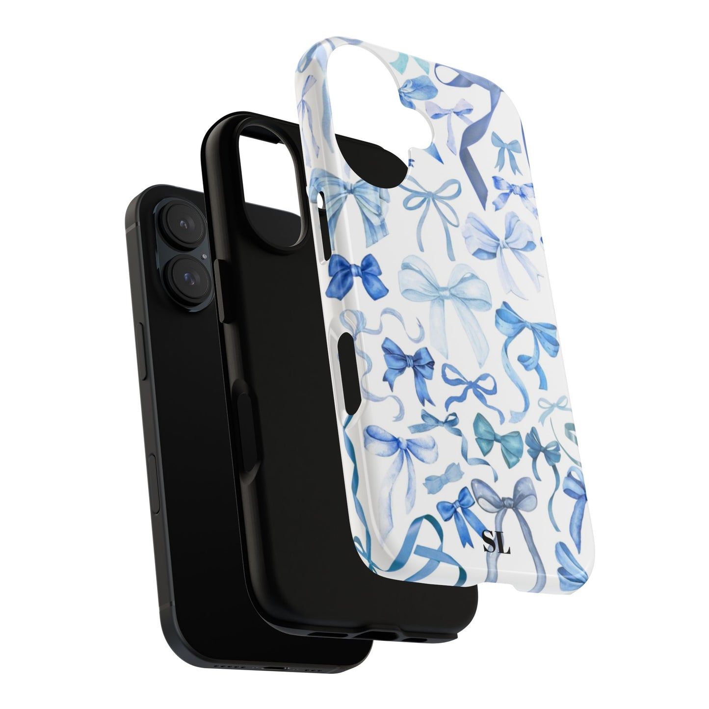 Blue Bows iPhone Case