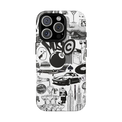 Black and White iPhone Case