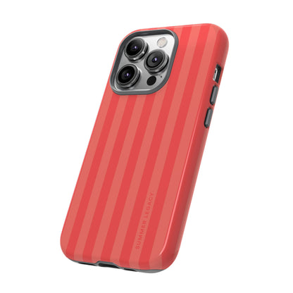 Coral Stripe iPhone Case
